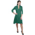 3/4 Sleeve Flowy Panel Crinkle Dress - DR562LS